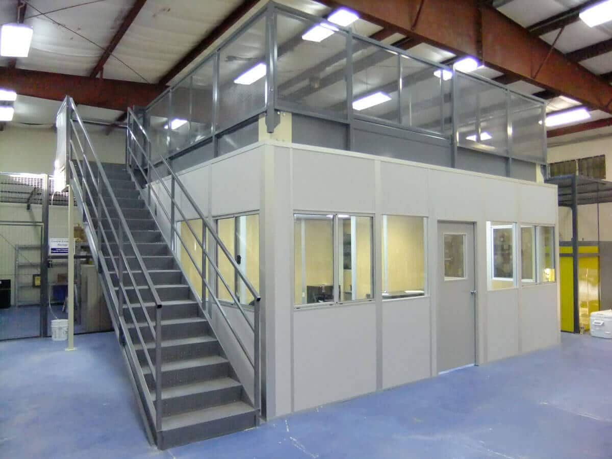 Virgin-Islands-Police-Dept A modular office inside a warehouse