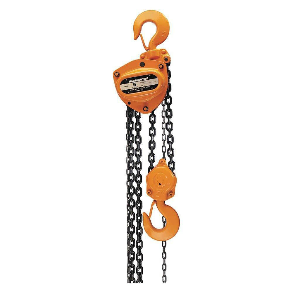 harrington-hoists-cb030-15-manual-chain-hoist-6000-lb-load-capacity-15-ft-lift-1-45-64-hook-opening