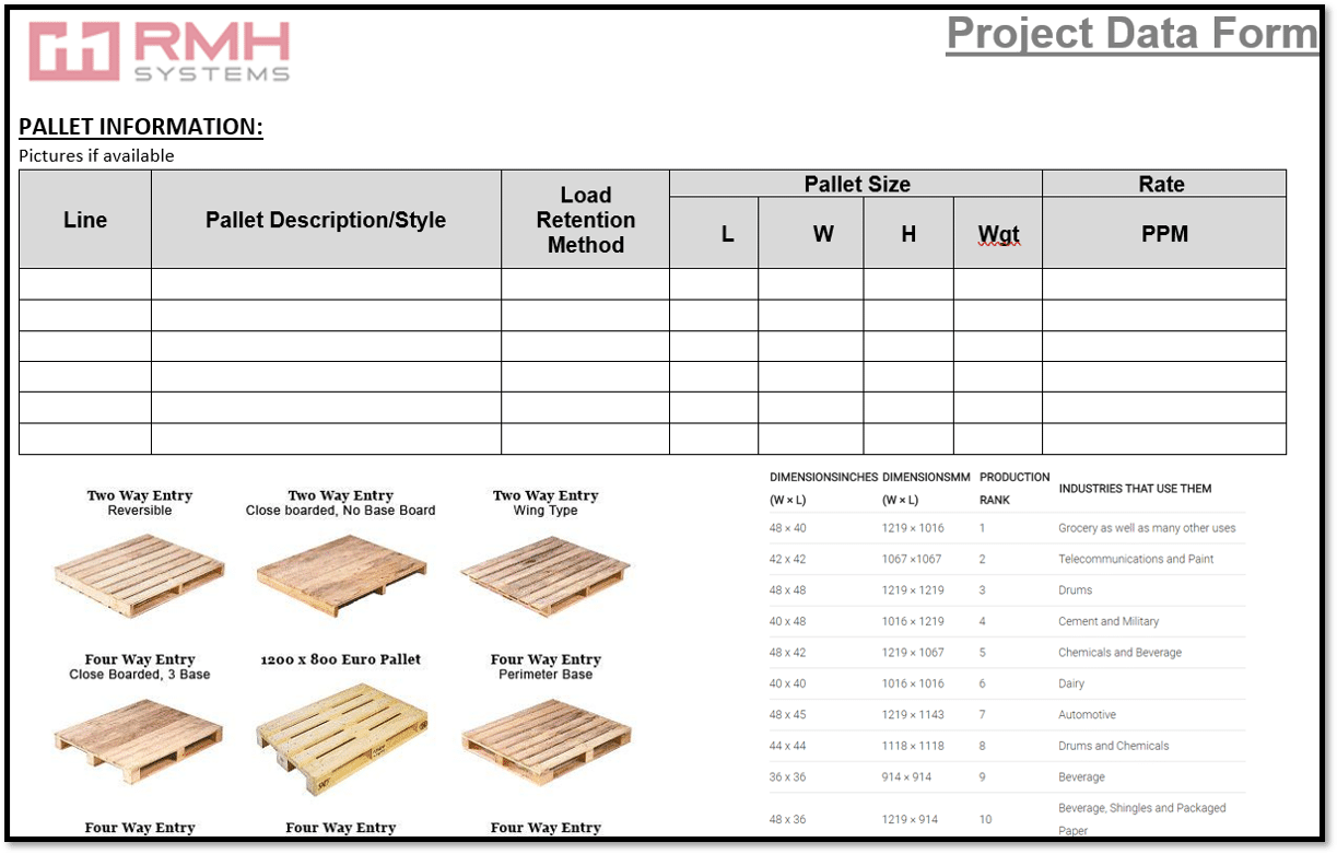 A thumbnail image of the robotic palletizing project sheet