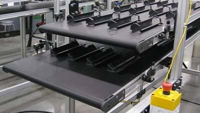 A Dorner low profile conveyor.