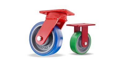 Hamilton Kingpinless caster wheels.