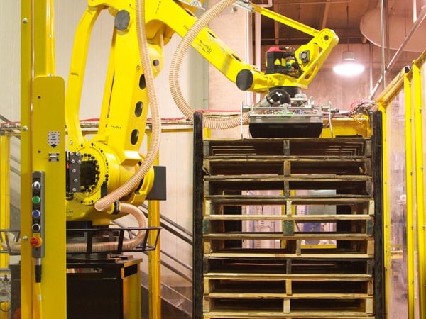 Robotic depalletizer system