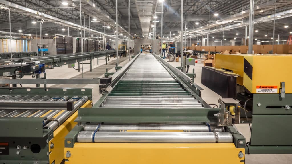 Conveyor in Beef Harvesting Facility