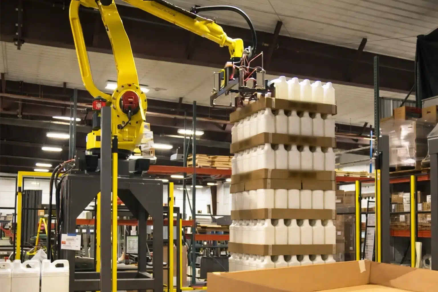 robotic bottle palletizer